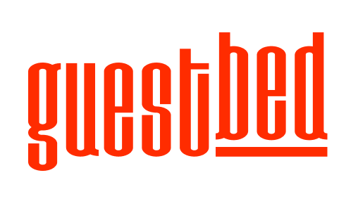 Guestbed logo in red