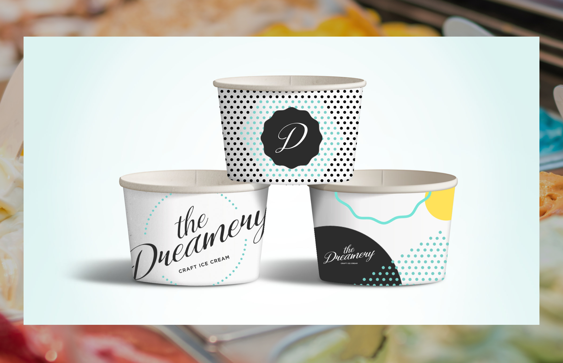 The Dreamery paper ice cream containers