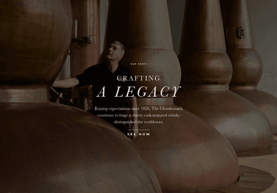 Crafting a Legacy page featuring distillery copper stills