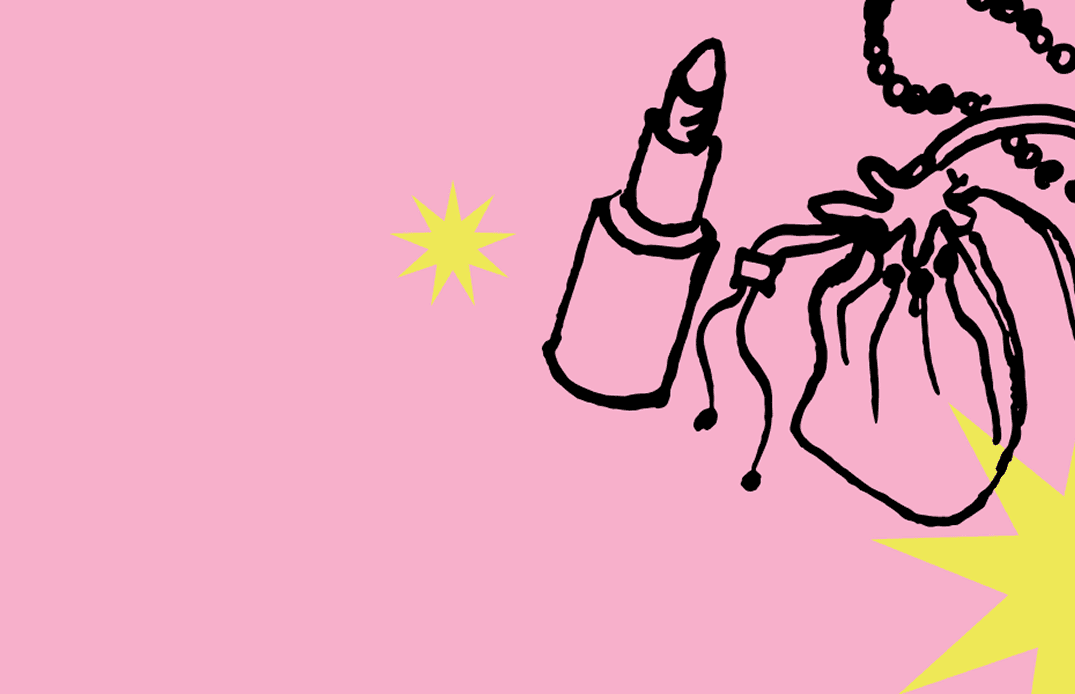 Branded background pattern with custom hand-drawn illustrations