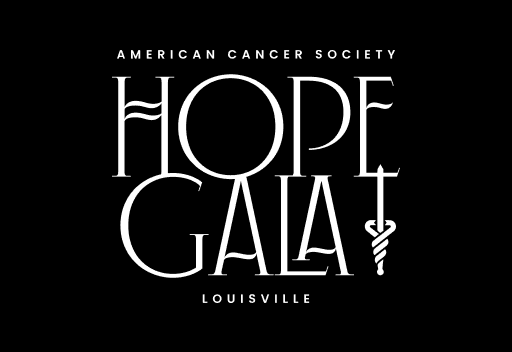 Hope Gala Louisville logo reversed on black background
