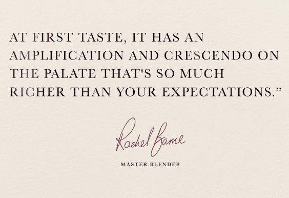 Rachel Barrie, Master Blender quote on tasting expectations
