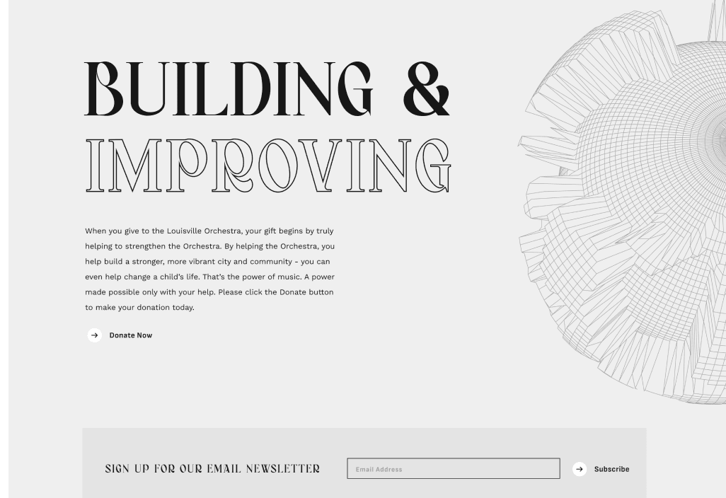 Building and Improving support section with newsletter signup
