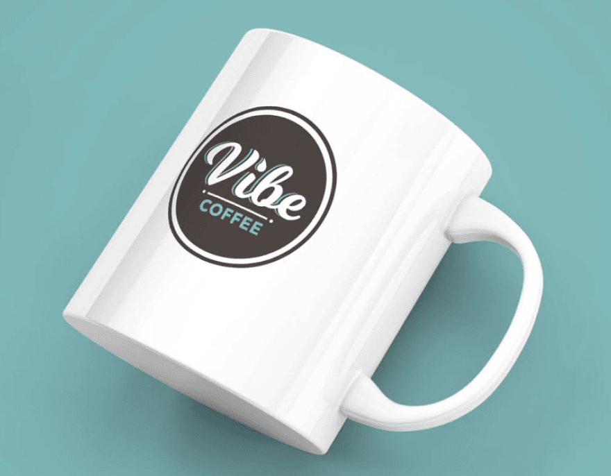 Branded coffee mug merchandise